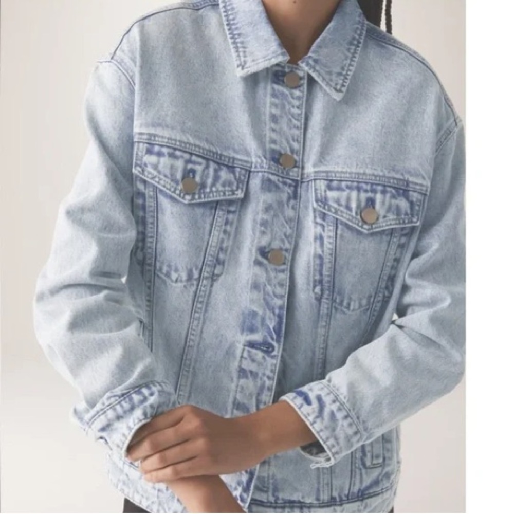 ITALIC denim jacket in light acid wash